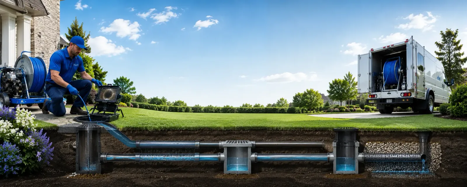 Outdoor drain cleaning information for Sumerco, WV